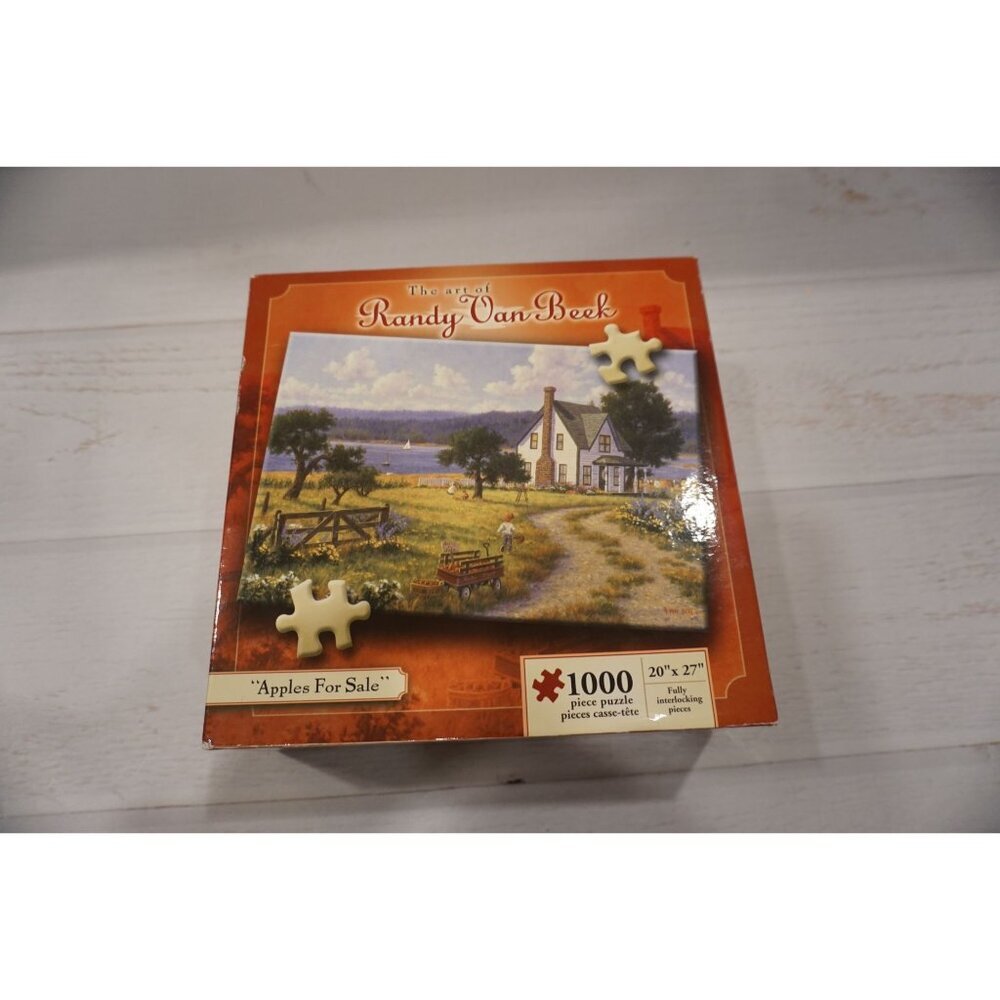 The Art of Randy Van Beek "Apples For Sale" Jigsaw Puzzle 1000 Pieces